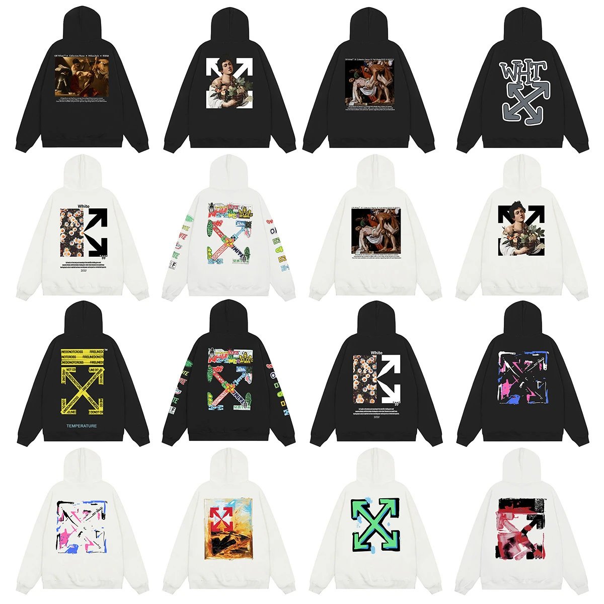 Men's and women's loose hooded sweatshirts